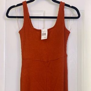 Ribbed full length bodysuit/catsuit